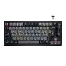 Corsair K65 Plus Wireless 75% RGB Hot-Swappable Mechanical Gaming Keyboard – Pre-Lubricated MLX Red Linear Switches – Top Mounted – Dual-Layer Sound Dampening – PBT Keycaps – QWERTY NA – Black